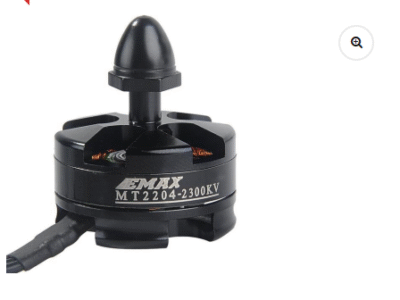 Moteur brushless CCW Emax MT2204 2300KV CW pour quadricoptère multirotor QAV250